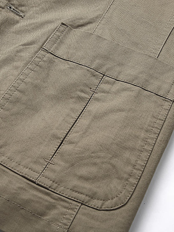 Herren-Business-Casual-Anzug, schmal geschnitten, mit Kragen 