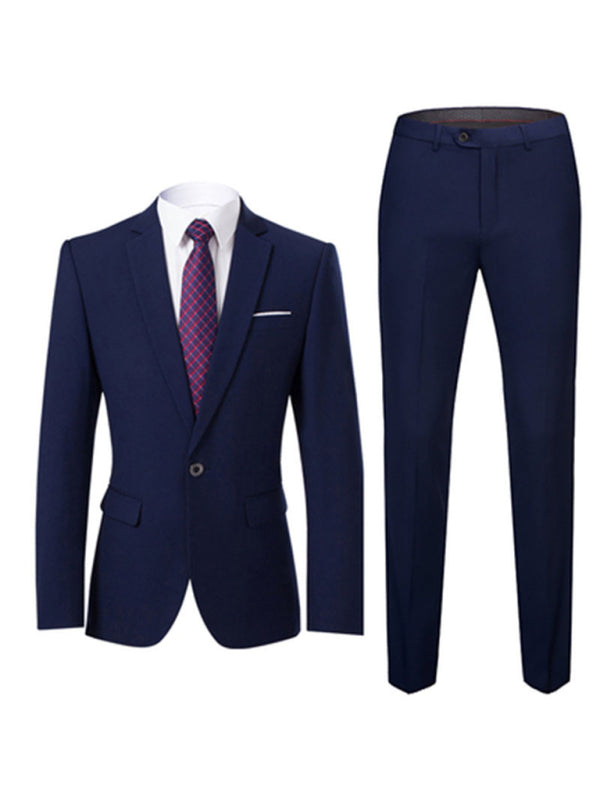 Men's Navy Business Suit – jacket and matching trousers