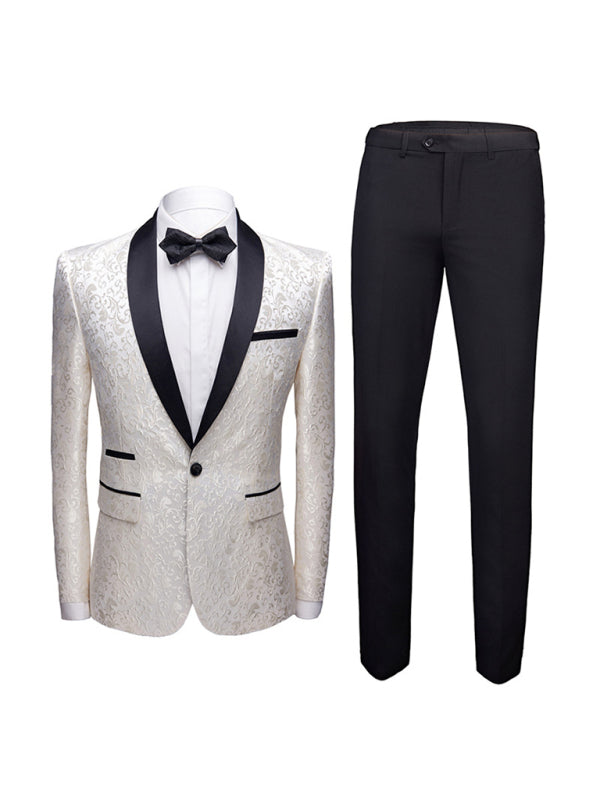 Women's Solid Lapel Collar Blazer with Welt Pocket – detail view