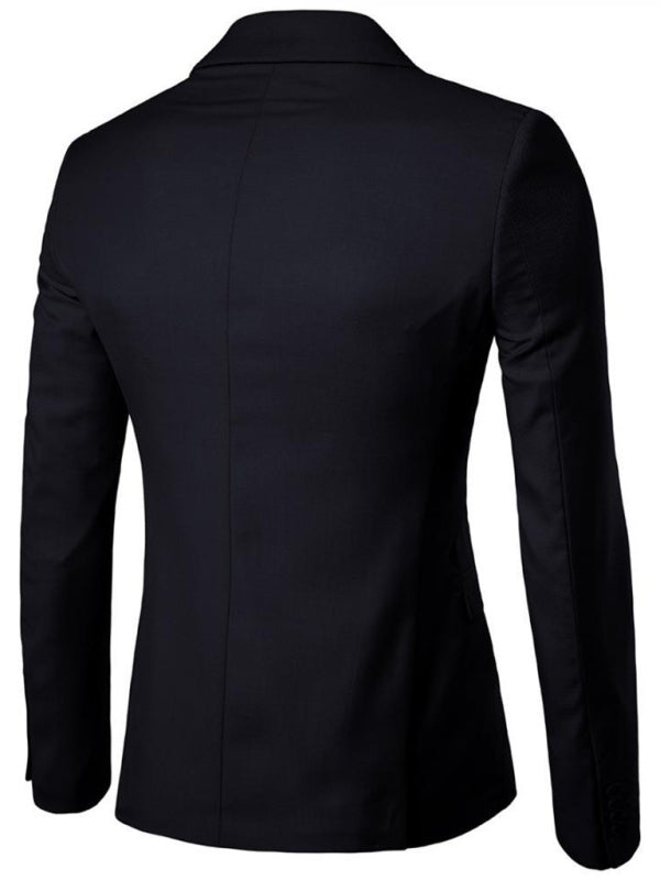 Herren Business Slim Anzugjacke Einzelanzug 