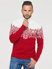 Christmas Parenting Men's Women's Children's Jacquard Sweater – front view