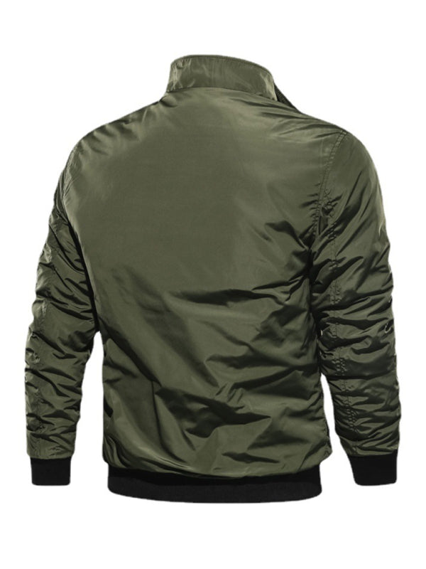 Herren Baumwolljacke Mantel Einfache Mode Herren Baumwollkleidung 