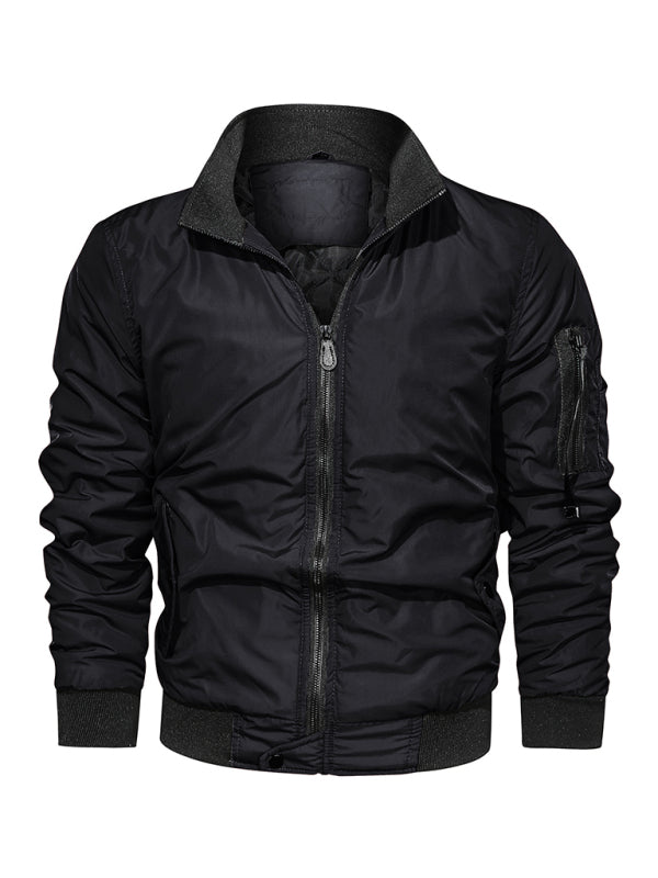 Herren Baumwolljacke Mantel Einfache Mode Herren Baumwollkleidung 