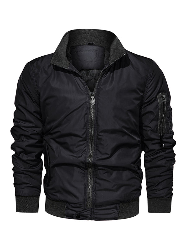 Herren Baumwolljacke Mantel Einfache Mode Herren Baumwollkleidung 