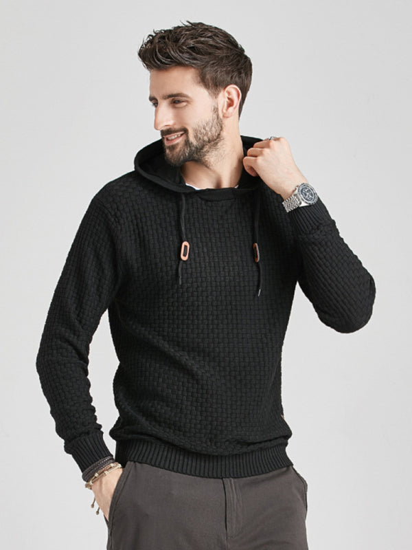 Hooded Pullover Knitwear Sports Casual Men's Sweater