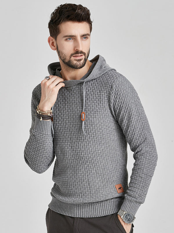 Hooded Pullover Knitwear Sports Casual Men's Sweater