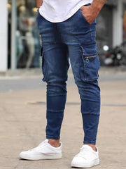 Jeans cargo tendance et polyvalents pour hommes 