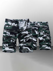 Herren-Cargoshorts mit Tarnmuster 