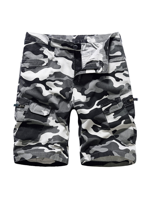 Herren-Cargoshorts mit Tarnmuster 