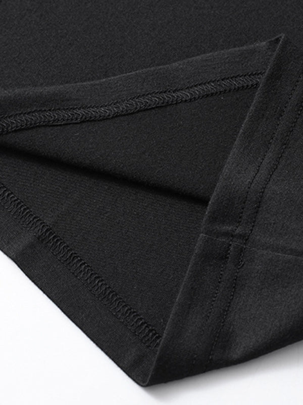 Herren Freizeit-Henley-Langarmshirt mit Knöpfen 