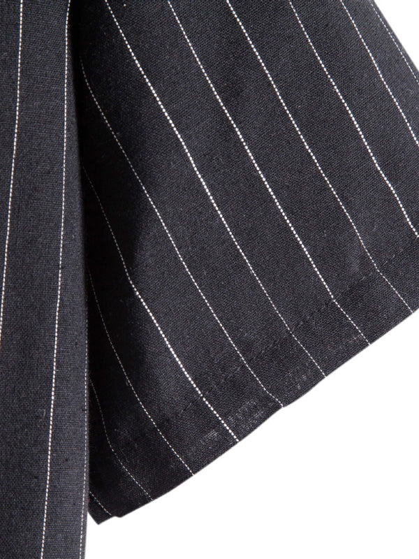 Chemise rayée décontractée à manches courtes pour homme 