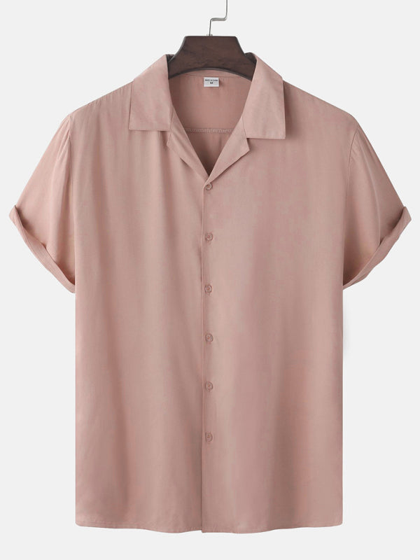 Neues lässiges Kurzarmhemd für Herren mit Knopfleiste für Frühling und Sommer – trendiger Streetstyle. 