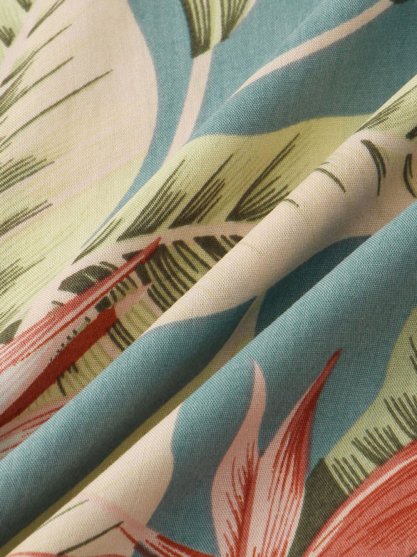Herren Kurzarmhemd-Set im chinesischen Stil mit Print 