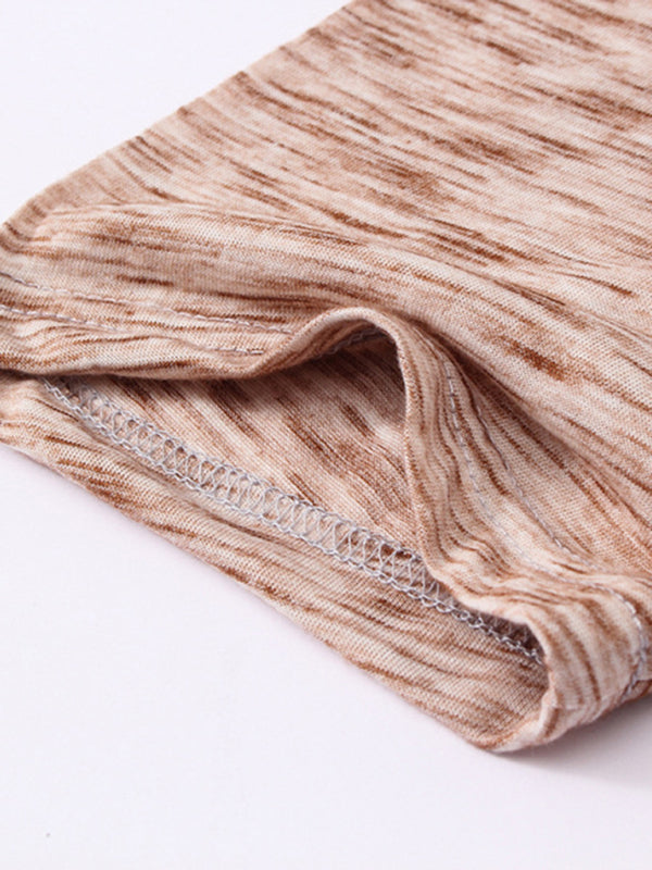 T-shirt d'été à manches courtes pour homme, col Henley, coupe ajustée 