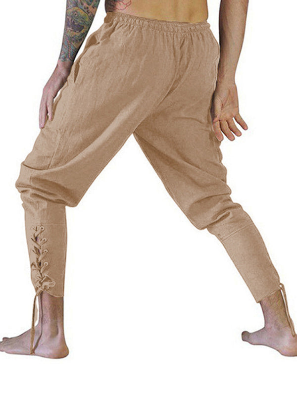 pantalon pour homme, pantalon à bride cheville, pantalon à revers 