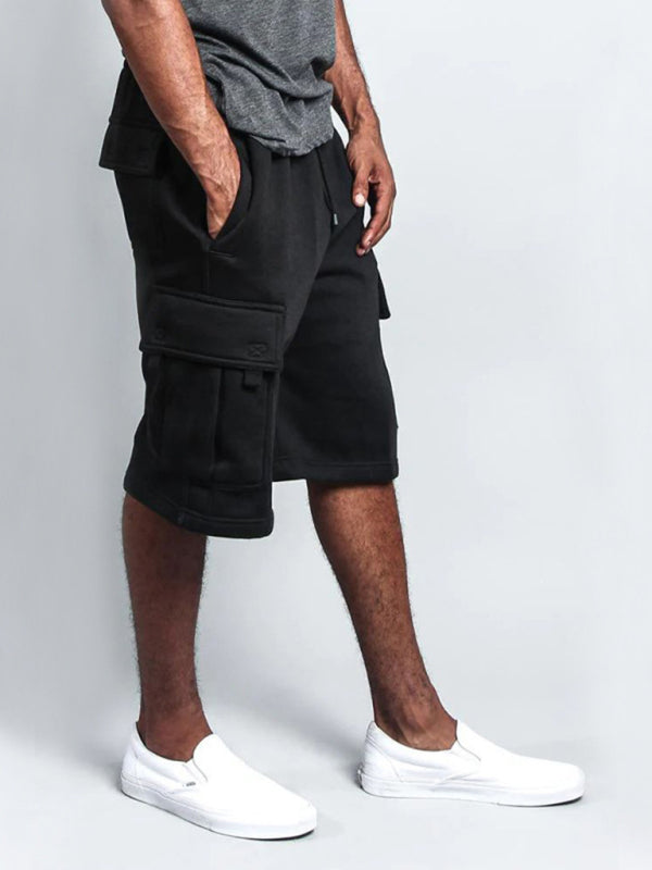 Neue, lässige Cargo-Shorts mit fünf Taschen und geradem Bein im Five-Point-Stil 