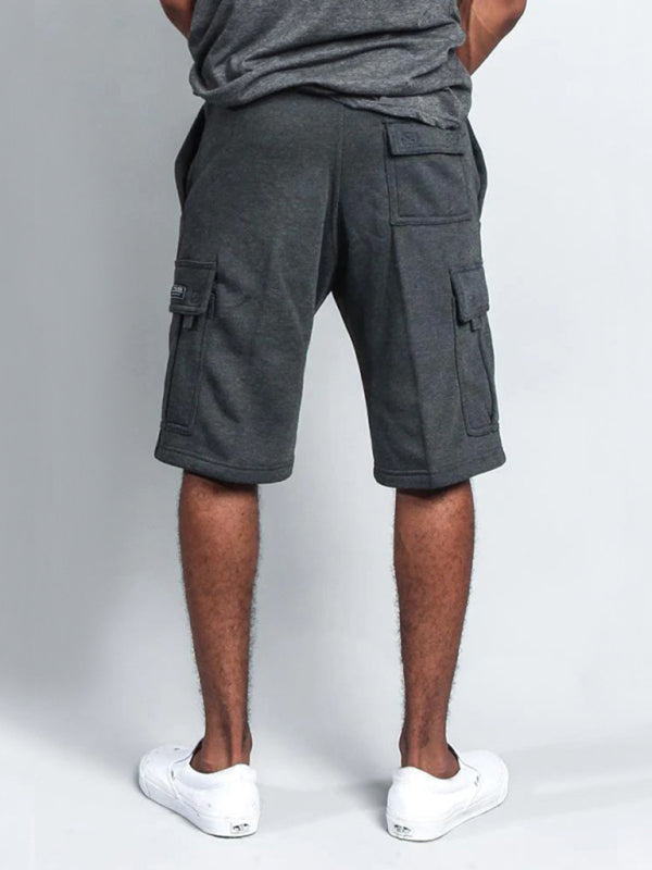 Neue, lässige Cargo-Shorts mit fünf Taschen und geradem Bein im Five-Point-Stil 