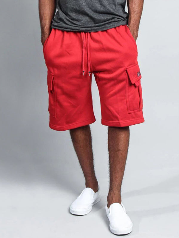 Neue, lässige Cargo-Shorts mit fünf Taschen und geradem Bein im Five-Point-Stil 