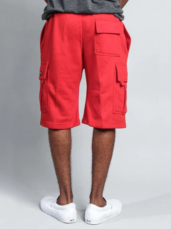 Neue, lässige Cargo-Shorts mit fünf Taschen und geradem Bein im Five-Point-Stil 