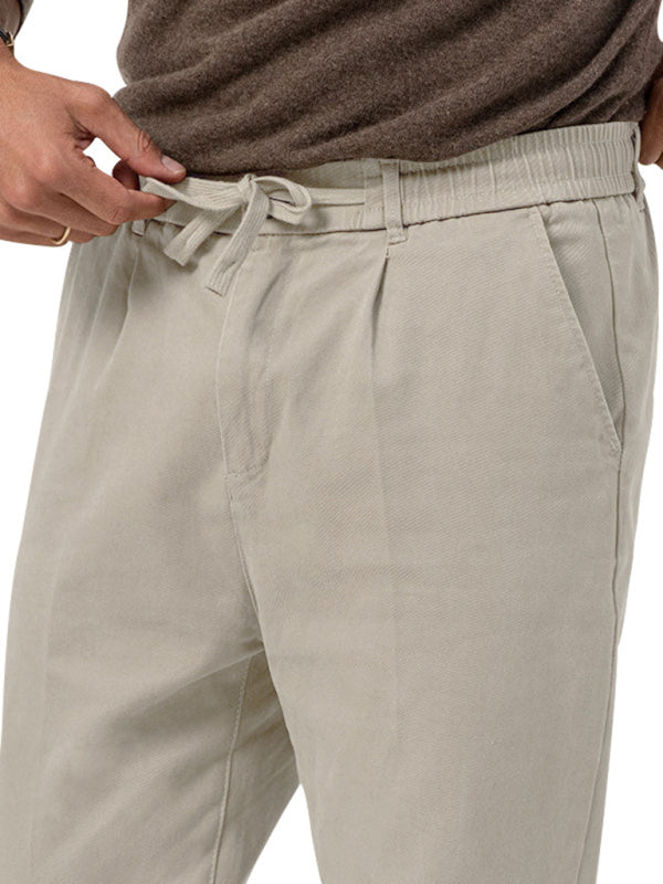 Neue trendige Herren-Business-Hose mit gerader Passform und einfarbiger Freizeithose 