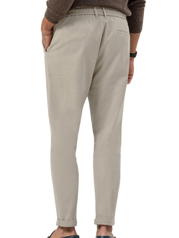 Neue trendige Herren-Business-Hose mit gerader Passform und einfarbiger Freizeithose 