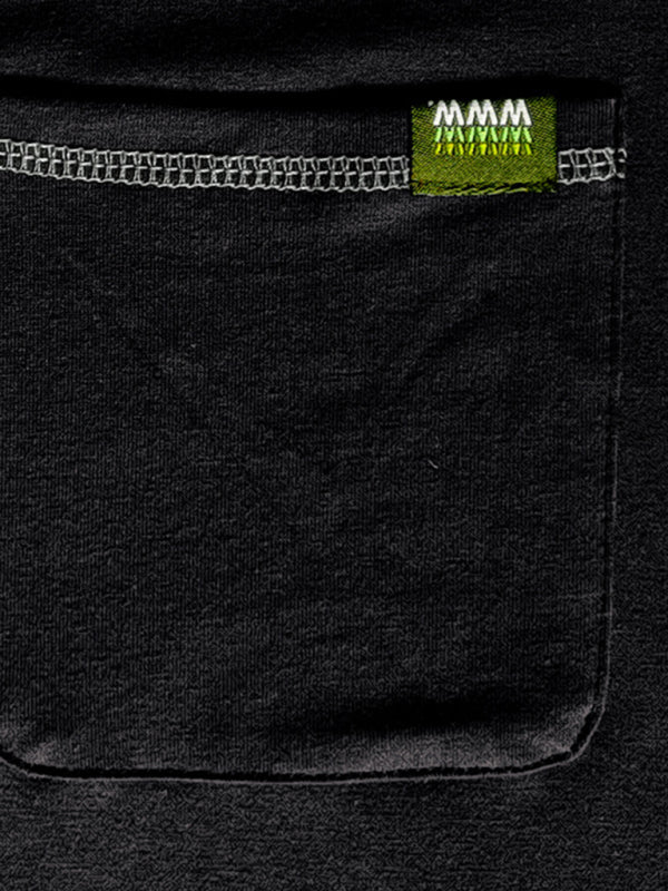 Nouveau t-shirt à manches longues en maille Henley pour homme, à blocs de couleur 