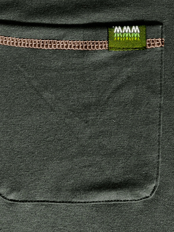 Nouveau t-shirt à manches longues en maille Henley pour homme, à blocs de couleur 