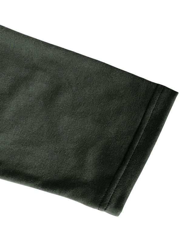 Nouveau t-shirt à manches longues en maille Henley pour homme, à blocs de couleur 