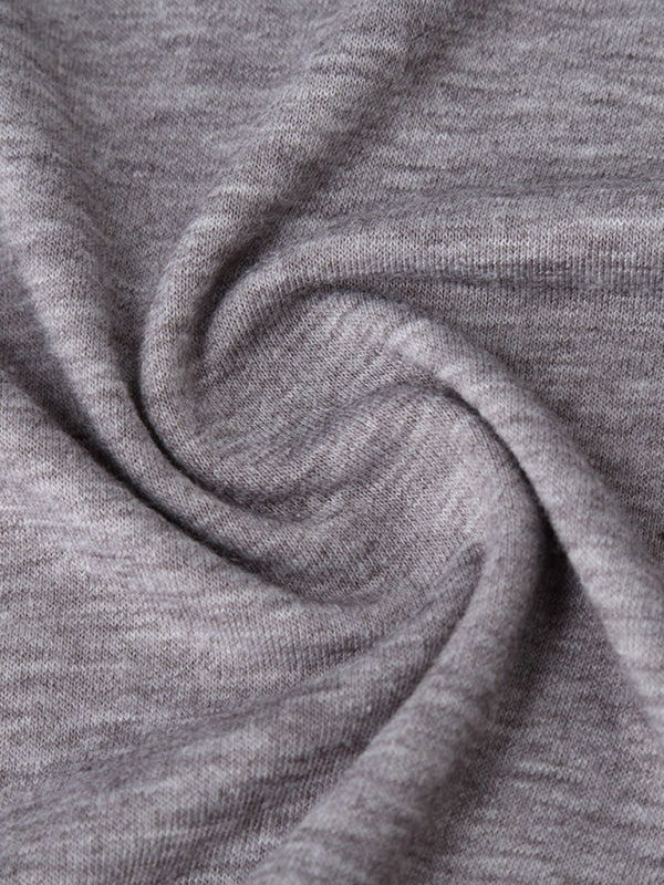 T-shirt à manches longues pour homme, col roulé, couleur unie 