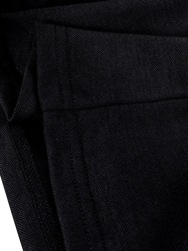 Polo homme à manches longues, col en V et revers contrastés 