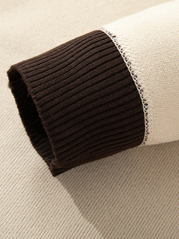 Neuer Herren-Halbrollkragenpullover mit schmal geschnittenem, langärmeligem Samtfutter 