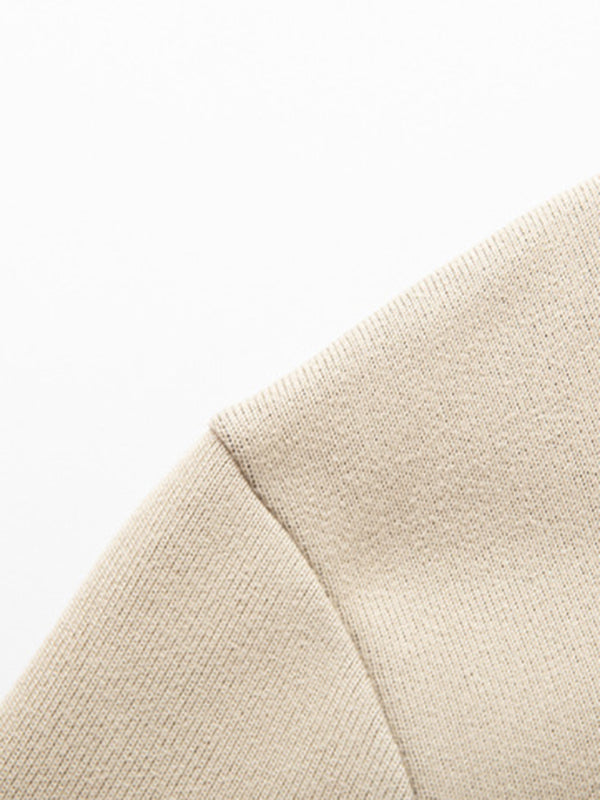 Neuer Herren-Halbrollkragenpullover mit schmal geschnittenem, langärmeligem Samtfutter 