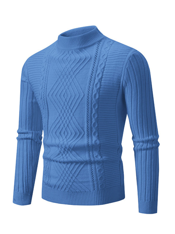 Neuer Modetrend für Herren: Jacquard-Strickpullover aus Kaschmir 