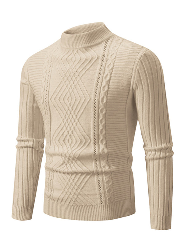 Neuer Modetrend für Herren: Jacquard-Strickpullover aus Kaschmir 