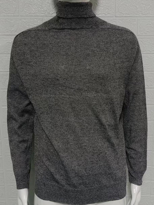 Pull à col roulé pour homme, coupe ajustée, à enfiler ou à porter en dessous. 