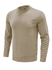 Pull à manches longues uni pour homme 