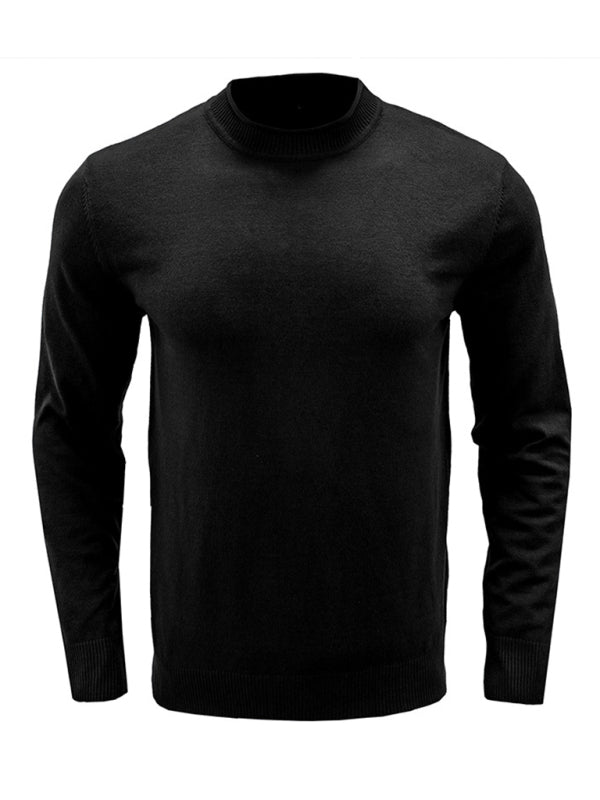 Pull à manches longues uni pour homme 
