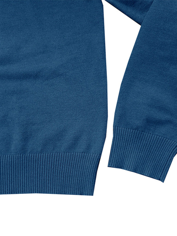 Pull à manches longues uni pour homme 