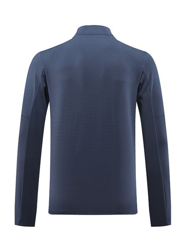 Cardigan décontracté pour homme, fermeture éclair intégrale, idéal pour la course, le fitness et l'entraînement. 