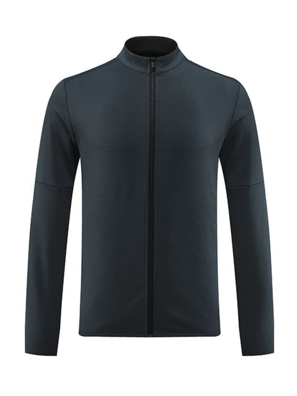 Cardigan décontracté pour homme, fermeture éclair intégrale, idéal pour la course, le fitness et l'entraînement. 