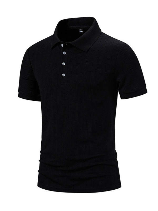 Men's New Casual Pit Lapel POLO Shirt