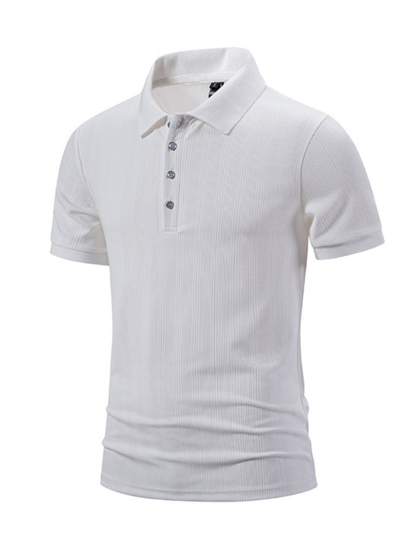 Men's New Casual Pit Lapel POLO Shirt