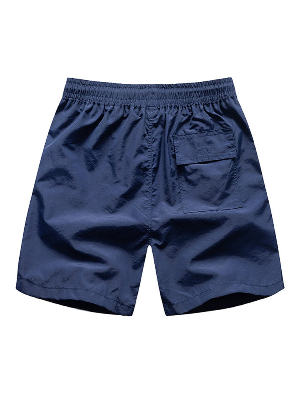 Summer quick-drying shorts, men's quarter pants, loose beach pants