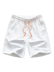 Schnelltrocknende Sommershorts, Herren-Viertelhosen, lockere Strandhosen 