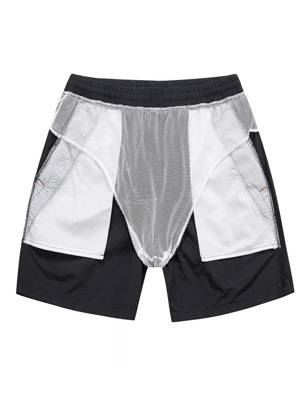 Schnelltrocknende Shorts für Herren, lässige Viertelhose, Strandshorts 