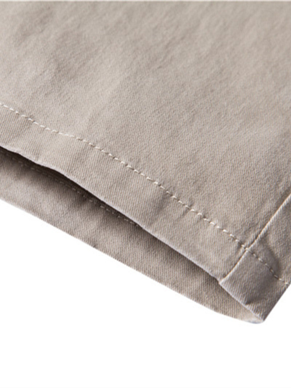 Pantalon décontracté pour homme, couleur unie, facile à assortir 