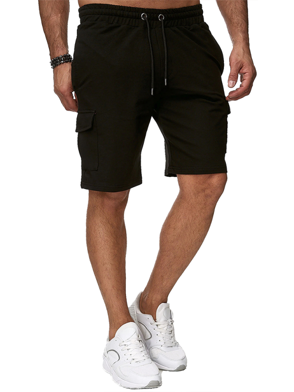 Kurze Sport-Overalls für Herren mit mehreren Taschen, Fitnesshosen, sportliche Freizeitshorts 