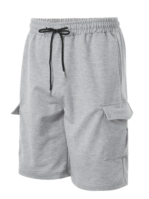 Kurze Sport-Overalls für Herren mit mehreren Taschen, Fitnesshosen, sportliche Freizeitshorts 