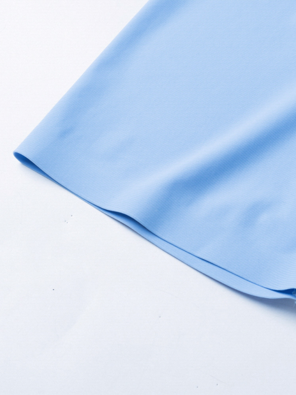 Polo homme à manches courtes en soie glacée, très élastique et non marquant 