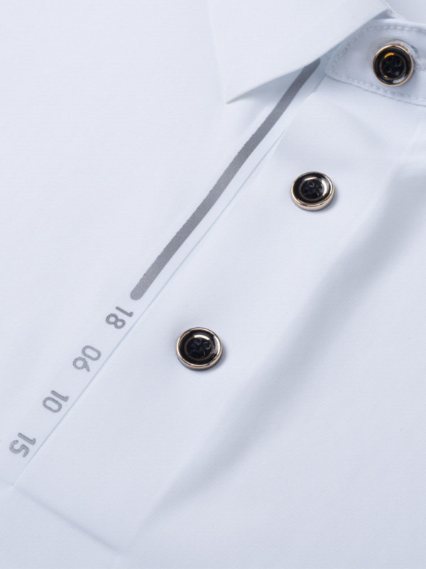 Polo homme à manches courtes en soie glacée, très élastique et non marquant 